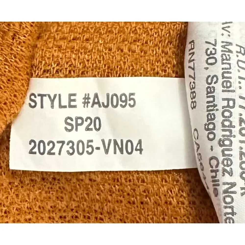 J. Crew Textured Tank Top with Scalloped Trim Burnished Copper AJ095 Size M